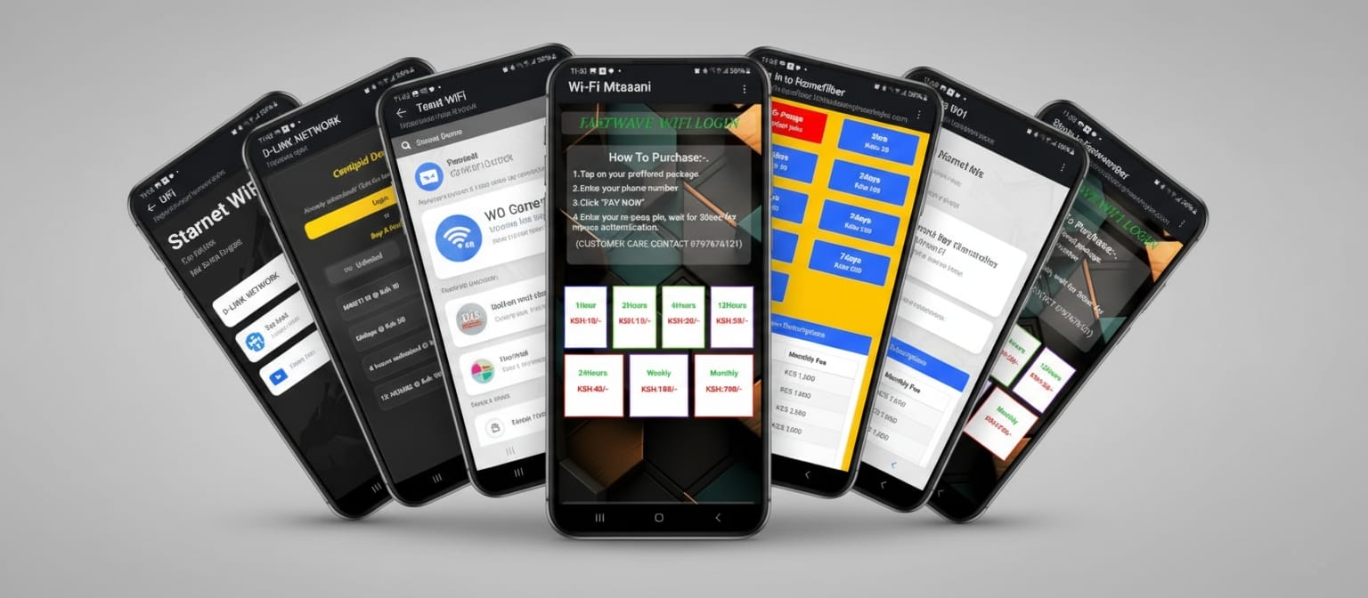 Captive portals of wifi hotspot billing systems software
