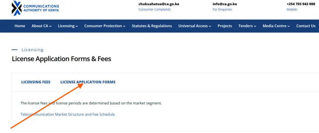 Where to download MNSP License on CA website